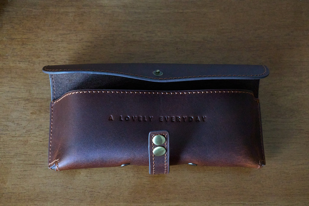 Leather Sunglasses/Pen Case (IMPERFECT)