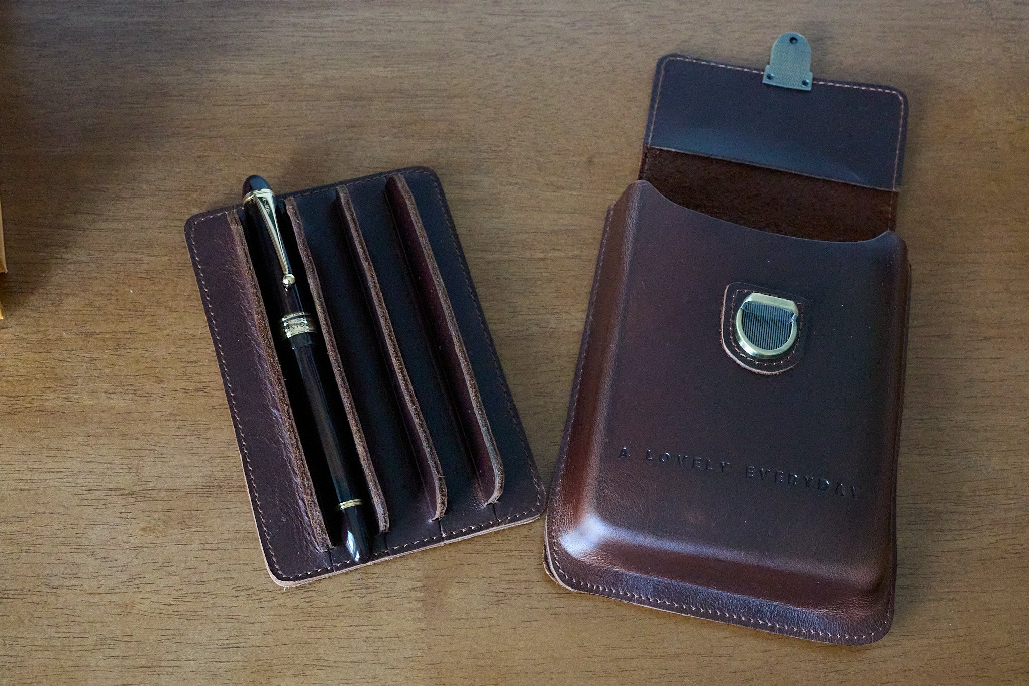 Leather 5-Pen Case (IMPERFECT)