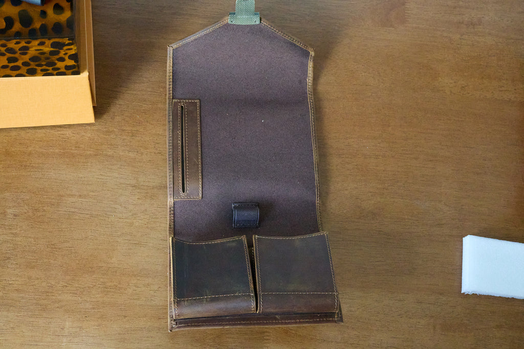 Leather Mini Folio - With Pockets (IMPERFECT)